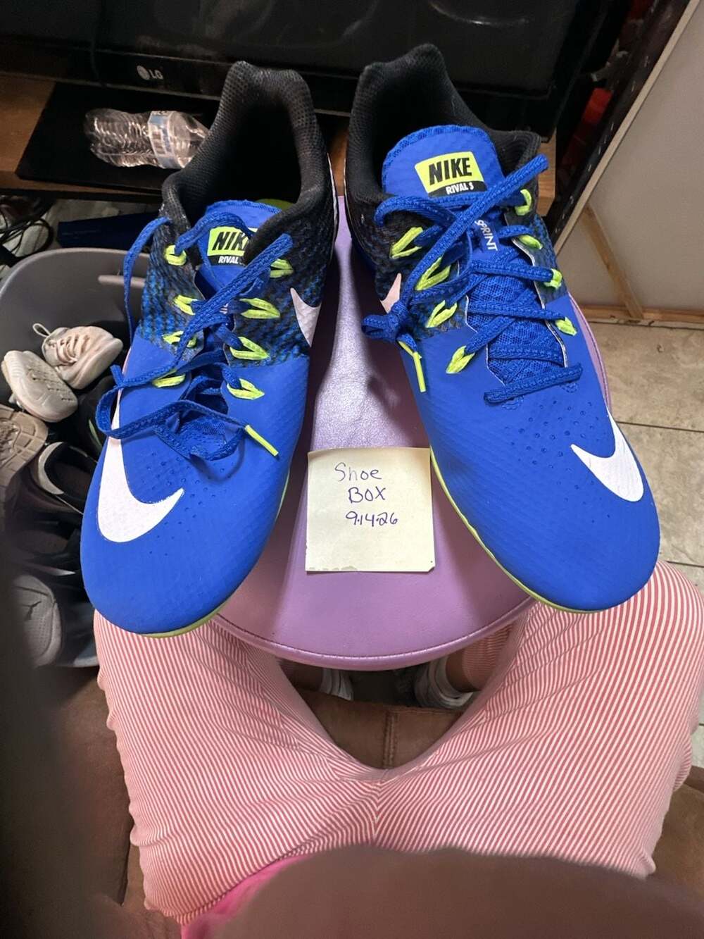 Nike Rival S Sprint Blue Track Spikes